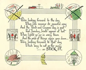 Peacetime: WW2 Christmas card, looking forward