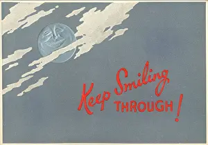 World War Two: WW2 Christmas card, Keep Smiling Through!