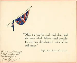 Giftware: WW2 Christmas Card, Union Jack