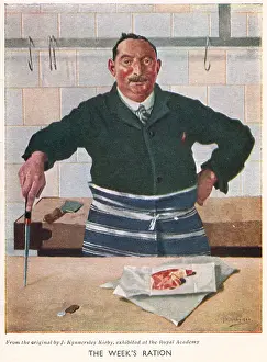 190s: WW2 Christmas card, The Week's Ration