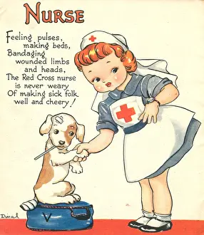 Tenderly: WW2 Colouring Book, Nurse