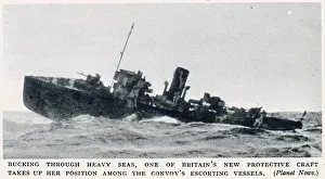 Choppy: WW2 - Corvette bucking through heavy Atlantic Seas