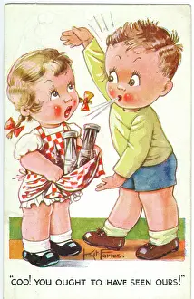 Ought: WW2 era - Comic Postcard - Coo - you ought to have seen ours