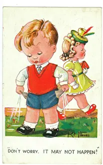 Forres: WW2 era - Comic Postcard - Don't worry, it may not happen