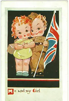 WW2 era - Comic Postcard - Me and My Girl