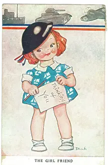 Holt’s Battlefields Collection: WW2 era - Comic Postcard - The Girl Friend