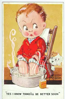 Justified: WW2 era - Comic Postcard - I know things'll be better soon