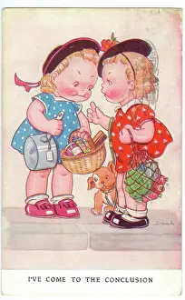 Enigmatic: WW2 era - Comic Postcard - I've Come to the Conclusion