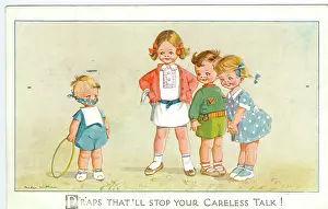 Confronted: WW2 era - Comic Postcard - That'll stop your careless talk
