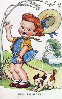 Walkies: WW2 era - Comic Postcard - Well, I'm Blowed!