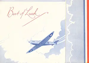 Giftware: WW2 Greetings Card, Fighter Plane