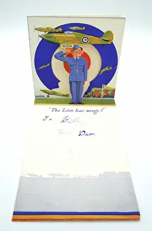 Giftware: WW2 Greetings Card, The Lion Has Wings
