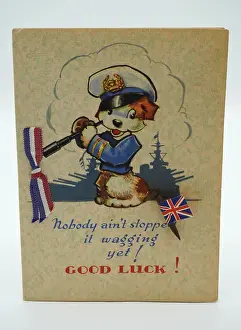 Wagging: WW2 Greetings Card, Wagging Tail