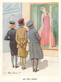 Servicewomen: WW2 greetings card, As You Were!