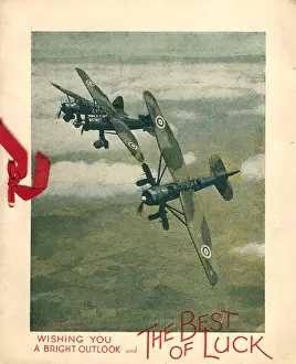 Lysander: WW2 Greetings Card, Westland Lysanders