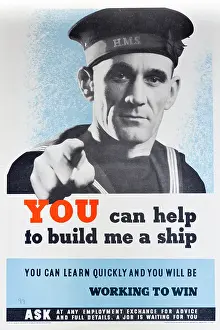 The Maurice Collins Images Collection: WW2 - Help Build a Ship