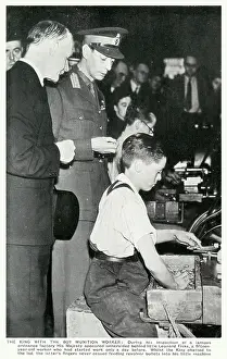 Fiske: WW2 - Home Front - Boy Munition Worker and King George VI