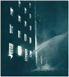 Hosing: WW2 Home Front Hosing At Night