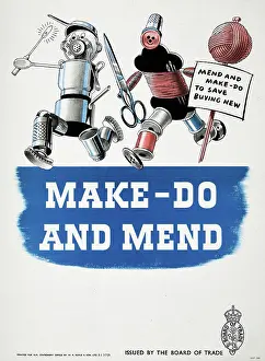 Mends: WW2 - Home Front - Make-do and Mend Poster