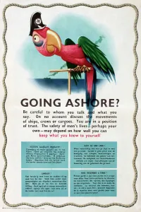 Inquisitive: WW2 information poster -- Going Ashore?