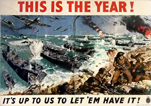The Maurice Collins Images Collection: WW2 - Let Em Have It