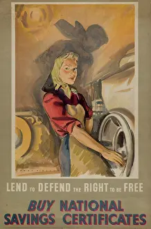 The Maurice Collins Images Collection: WW2 - National Saving Certificates - Female
