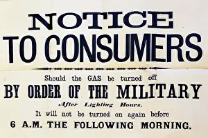 The Maurice Collins Images Collection: WW2 - Notice to Consumers