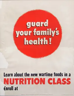 The Maurice Collins Images Collection: WW2 - Nutrition Class