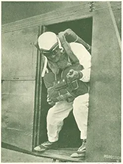 Stopwatch: WW2 - Parachutist Making A Delayed Drop