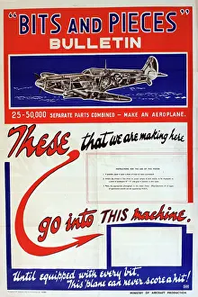 Hmso: WW2 poster, Bits and Pieces Bulletin