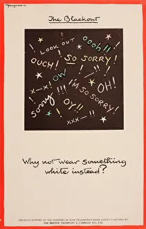 Etiquette: WW2 poster, The blackout