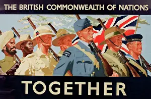 Sikh: WW2 poster, The British Commonwealth of Nations Together