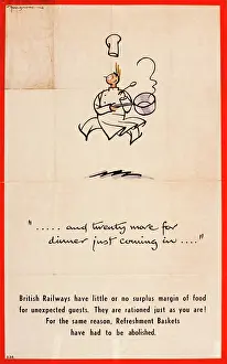 Chef: WW2 poster, British Rail catering information