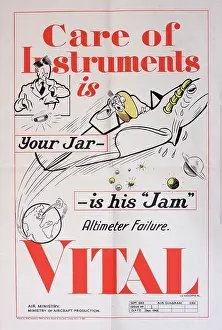 Failure: WW2 poster, Care of instruments is vital