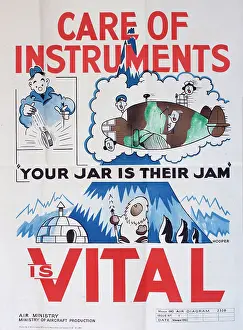 Failure: WW2 poster, Care of instruments is vital