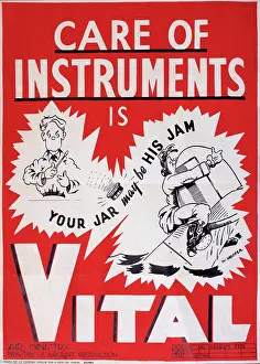 Failure: WW2 poster, Care of instruments is vital