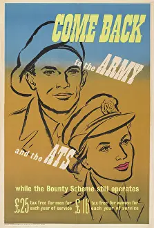 Hmso: WW2 Poster -- Come Back to the Army and the ATS