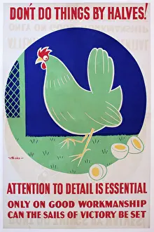 Halves: WW2 poster, Don't do things by halves!