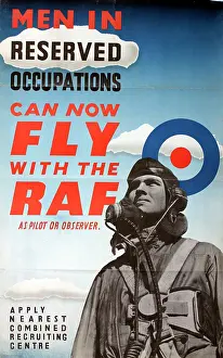 Apply: WW2 poster, Fly with the RAF