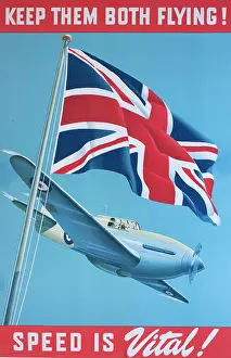 Vital: WW2 poster, Keep them both flying!