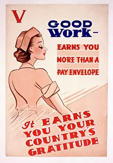 Gratitude: WW2 poster, Good Work