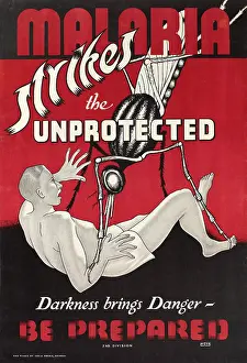 Unprotected: WW2 Poster -- Malaria Strikes the Unprotected