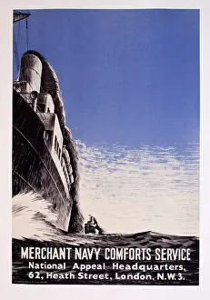 Comforts: WW2 poster, Merchant Navy Comforts Service