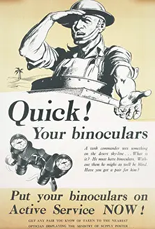 WW2 Poster -- Quick! Your binoculars