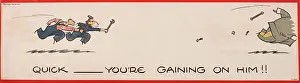 Quick: WW2 poster, Quick -- you're gaining on him!!