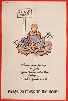 Onslow Auctions Limited: WW2 poster, Scrap Heap