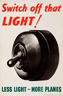 WW2 poster, Switch off that Light!