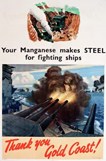 Manganese: WW2 poster, Thank You Gold Coast!