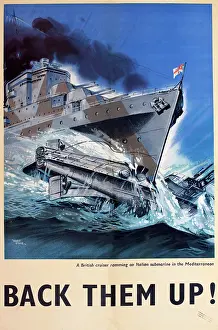 Ramming: WW2 poster, Back Them Up!