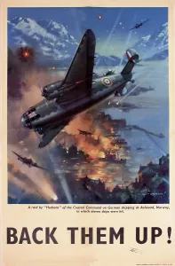 Capturing: WW2 poster, Back Them Up!